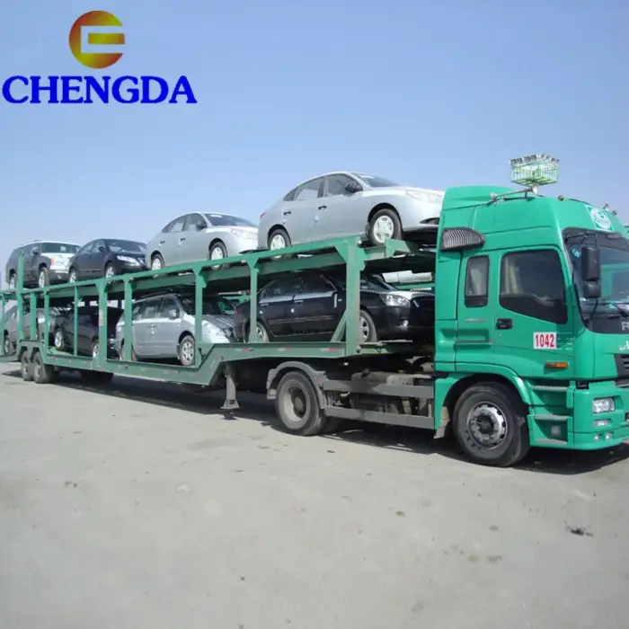 2 Axle 3 Axles Car Carrier Truck Trailer Sale In Dubai Car Carrier Trailer