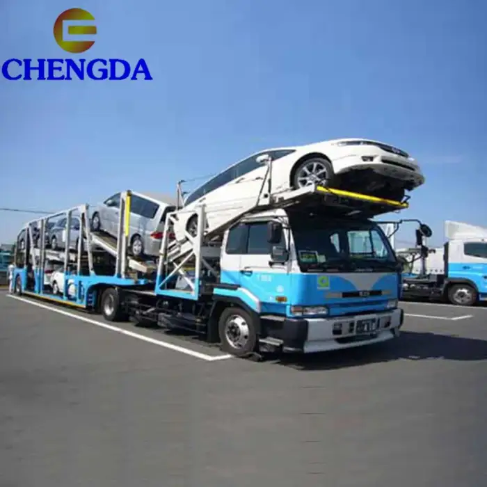 2 Axle 3 Axles Car Carrier Truck Trailer Sale In Dubai Car Carrier Trailer