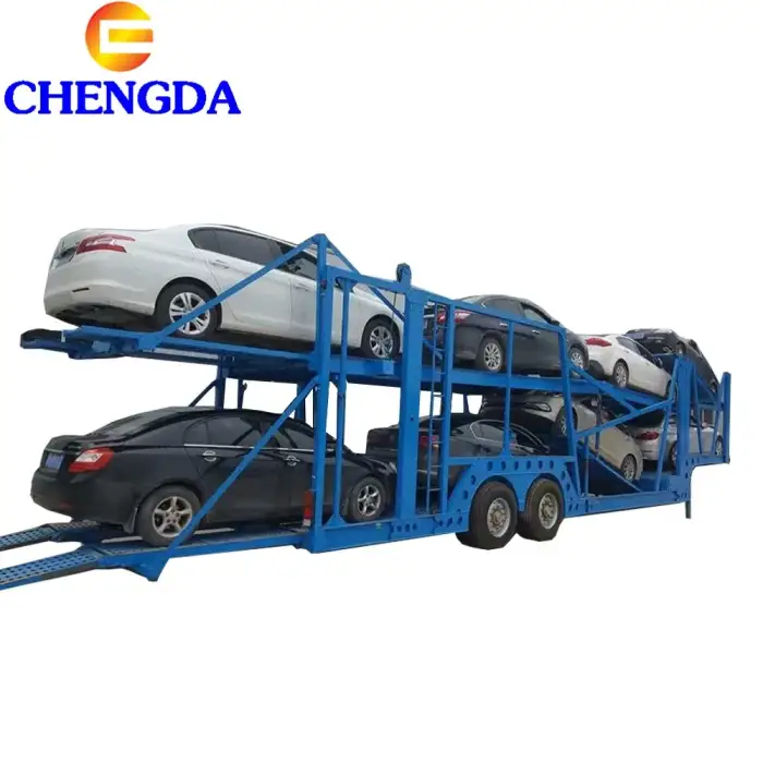 2 Axle 3 Axles Car Carrier Truck Trailer Sale In Dubai Car Carrier Trailer