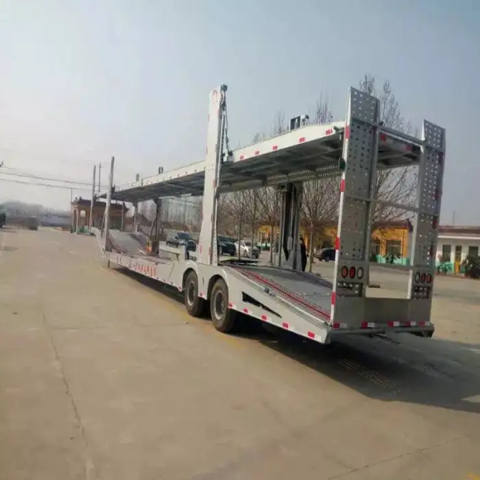 Enclosed Vehicle Transport Used Car Carrier Semi Trailer For Auto Transportation