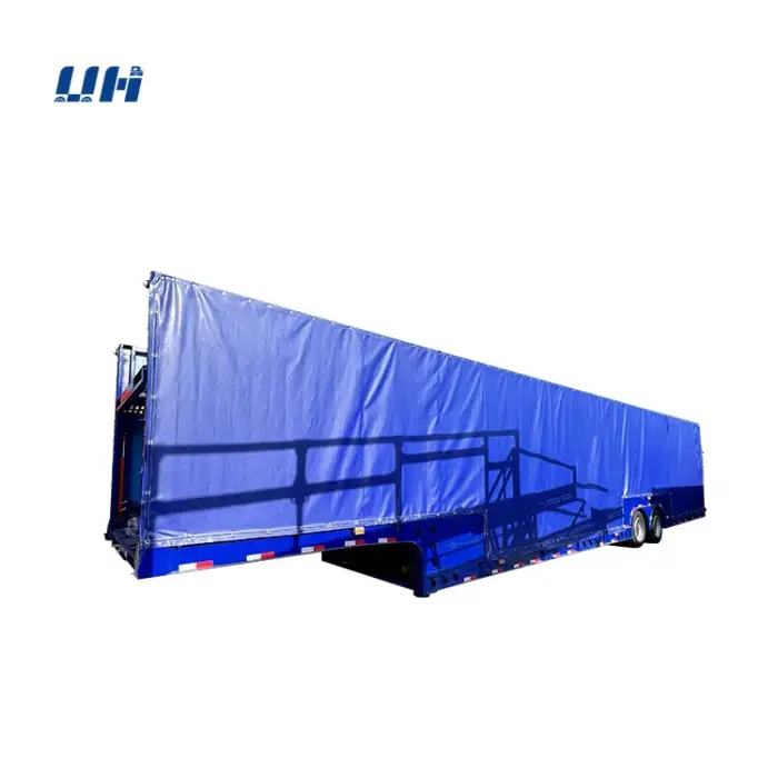 High Quality Hydraulic 2 Axles 3axles semi trailer Car Carrier Trailer car transport semi-trailer Sale Philippin