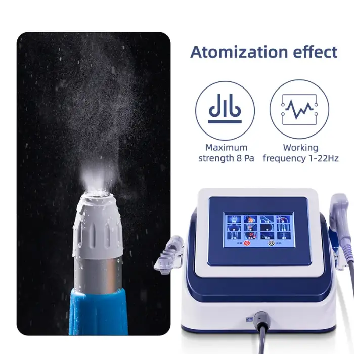 ESWT Physiotherapy Equipment Medical Pain Relief ed Radial and Focused Pneumatic Shockwave Therapy Machine