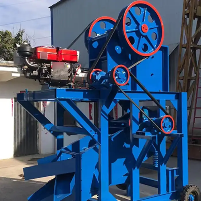 stone crusher plant product line aggregates mobile jaw crusher with screen