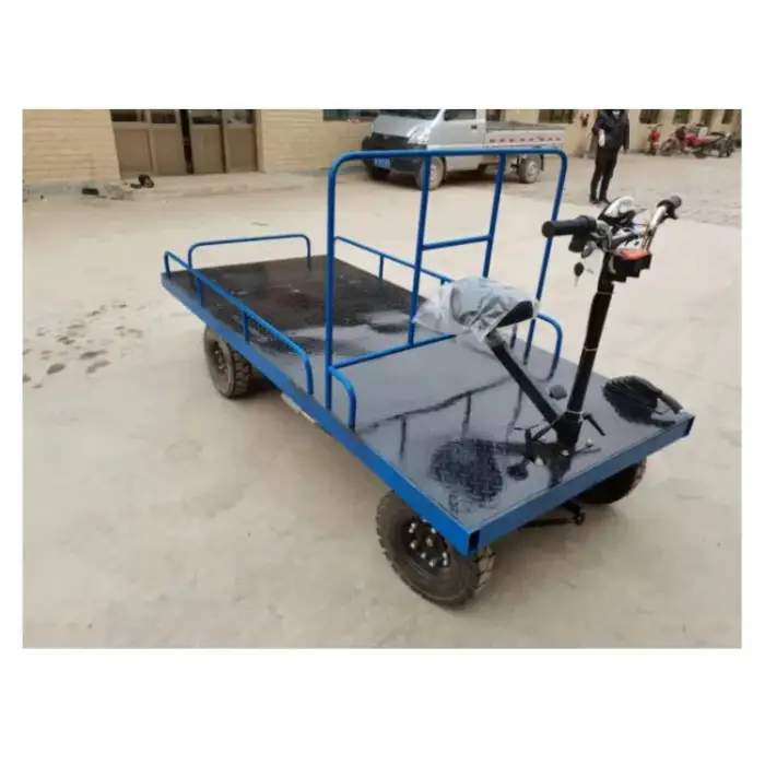 Electric flatbed transportation cart 1 ton electric flatbed transport car