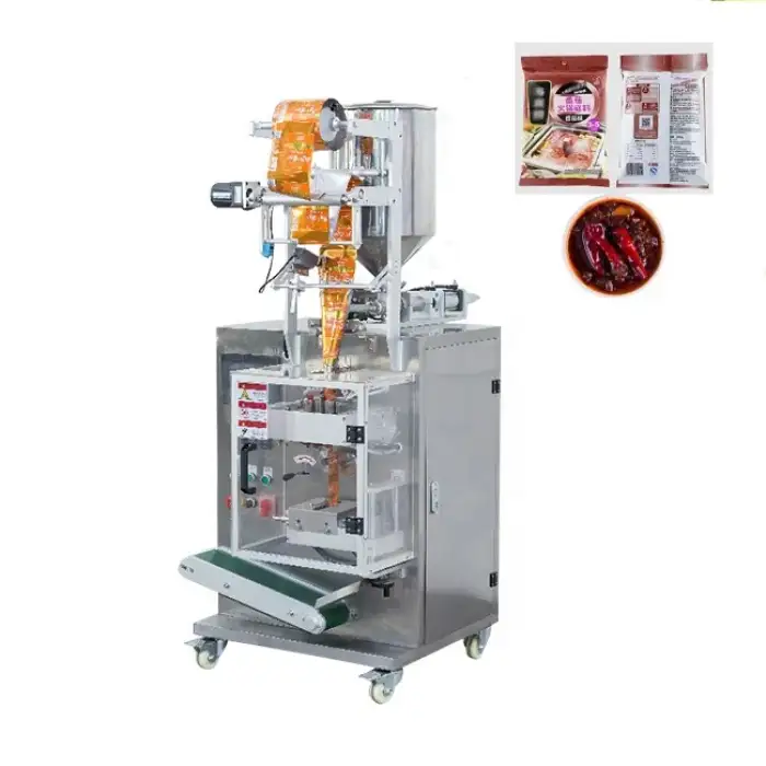 Liquid three-sided yoghurt pouch papaya beverage juice filling and packing machine for shampoo