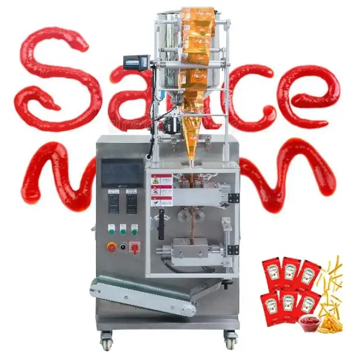 Liquid three-sided yoghurt pouch papaya beverage juice filling and packing machine for shampoo