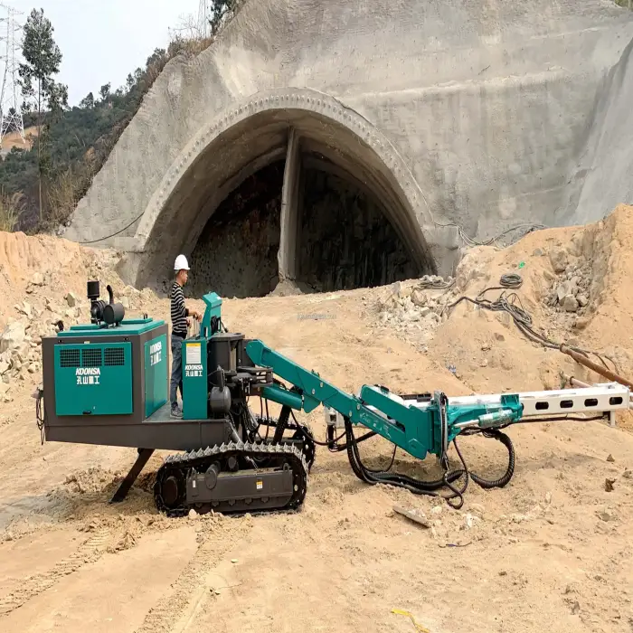 Kongshan Crawler Tunnel Drill Quarry Accept Portable Coal Solid Tools Pipe Anchoring RigRock Underground Railway Tunnels