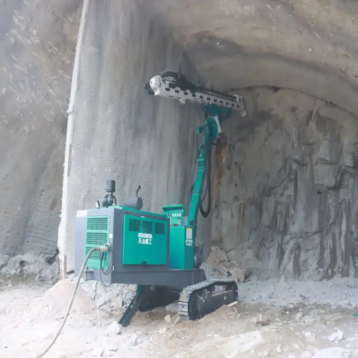 Kongshan Crawler Tunnel Drill Quarry Accept Portable Coal Solid Tools Pipe Anchoring RigRock Underground Railway Tunnels