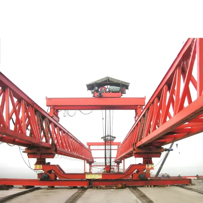 remote control highway railway launching bridge erection machine