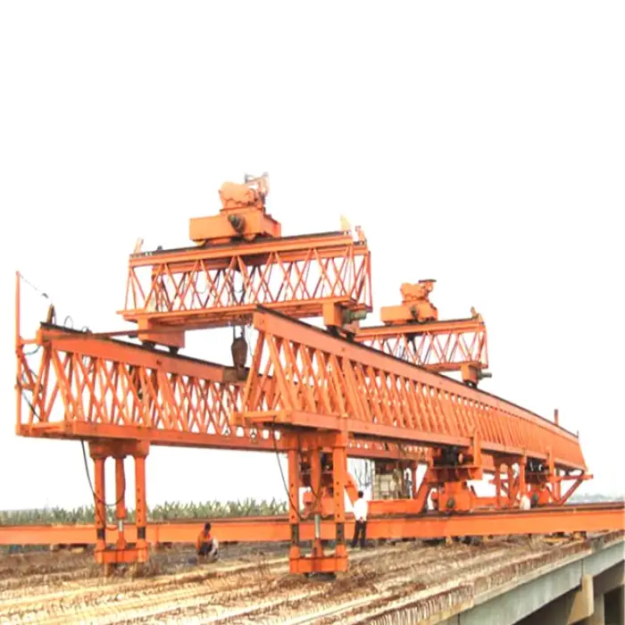 remote control highway railway launching bridge erection machine