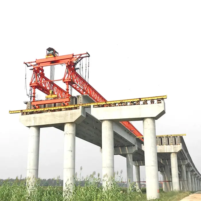 remote control highway railway launching bridge erection machine