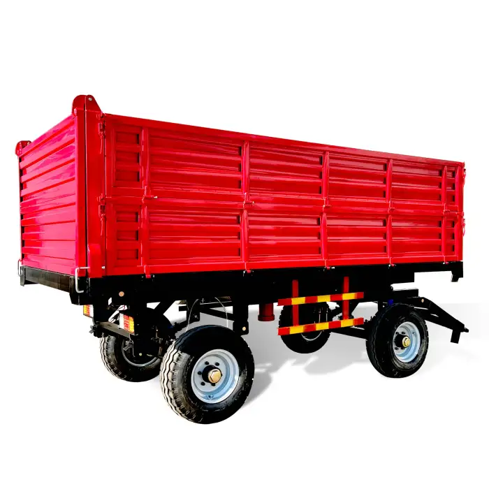 Hydraulic Agricultural Trailer With Tractor 3ton 5 Ton 7 Ton Farm Dump Trailer In Stock