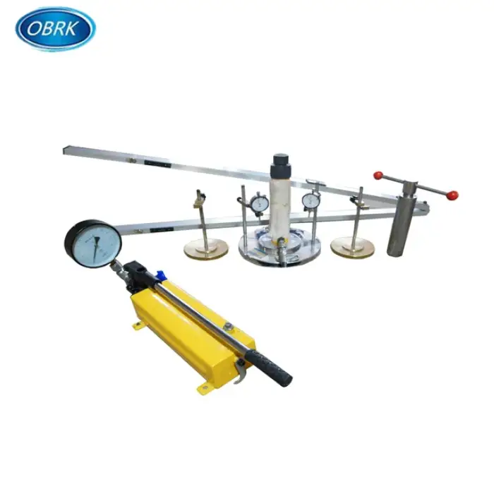 Plate bearing plate load testing field CBR test machine pavement and railway test machine