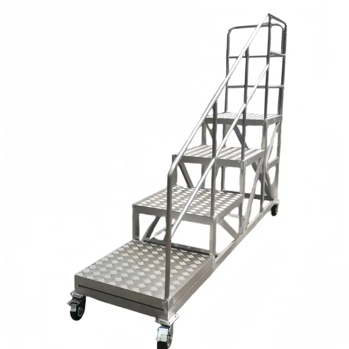 Aluminum Alloy Aircraft Maintenance Platform Working Ladder for Airport Use Industrial Equipment