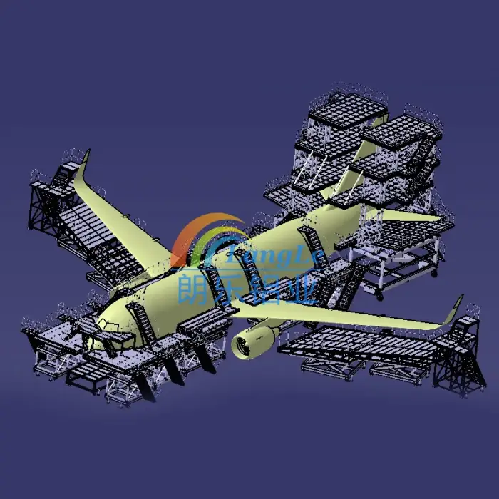 Boeing 747 Railway Headline Maintenance Platform Boeing 737 aircraft movable maintenance platform walking platform