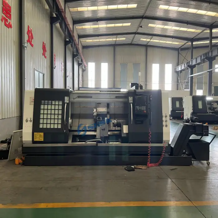 SGSK two spindle TCK1000Y cnc slant bed lathe machine cnc automatic