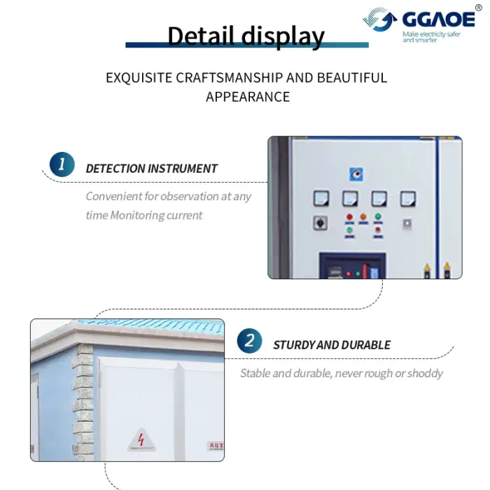 Intelligent Control Compact Pprefabricated Substation Equipment 500 kva