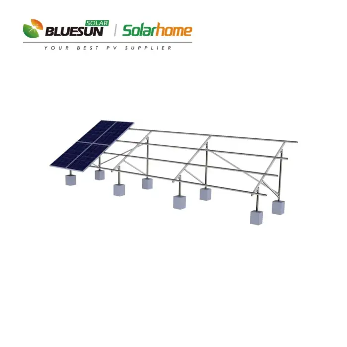 Bluesun 5WM solar power plant for government power generate EPC project 1000KW full system pack 1MW 2WM 3WM 4WM