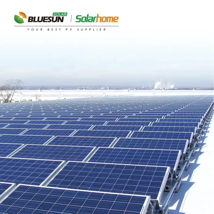 Bluesun 5WM solar power plant for government power generate EPC project 1000KW full system pack 1MW 2WM 3WM 4WM