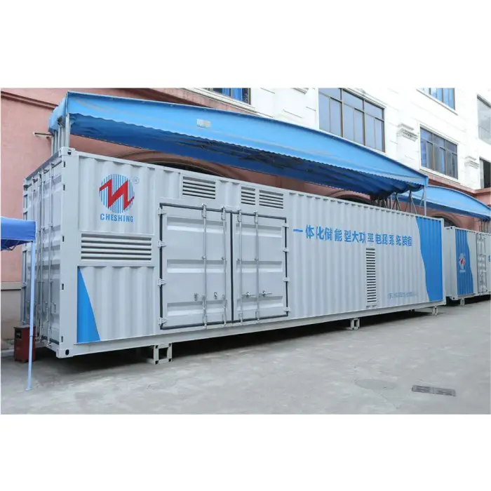 Container energy storage system cabinet 2.45MWh 1.25MW output power 400Vac grid connection for industrial area