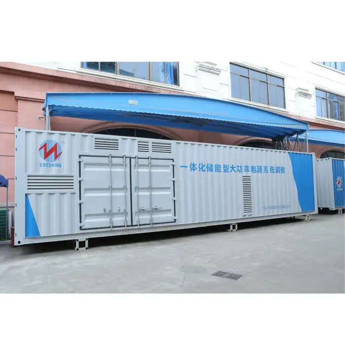 Container energy storage system cabinet 2.45MWh 1.25MW output power 400Vac grid connection for industrial area