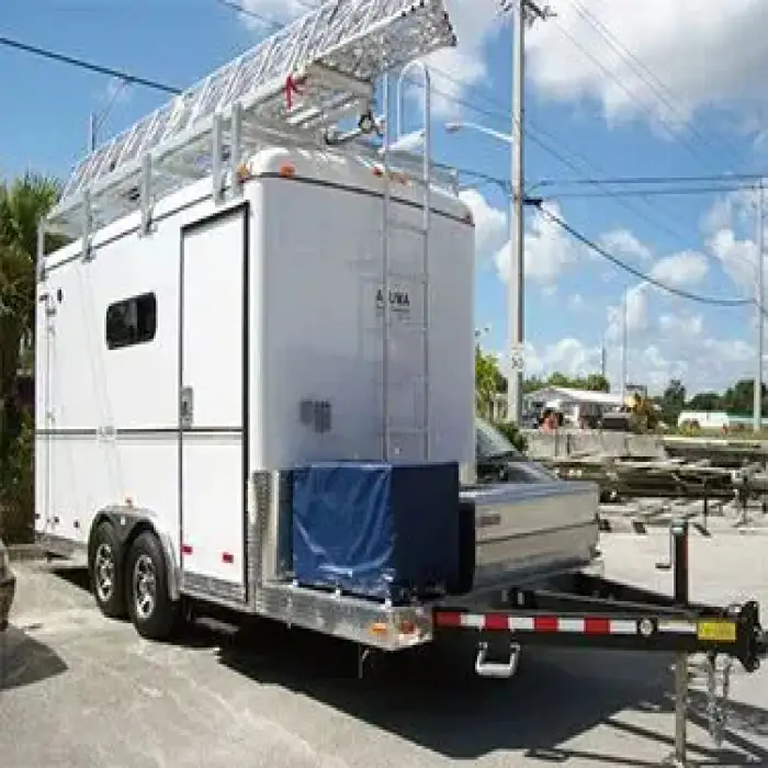 15-30m COW On Heavy Trailer Communication Tower Telescopic Mast