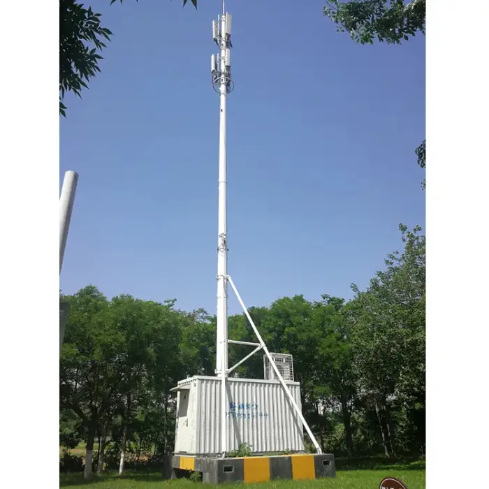 25m 40m height network mobile gsm communication monopole base station telecommunication iron wifi antenna signal tower