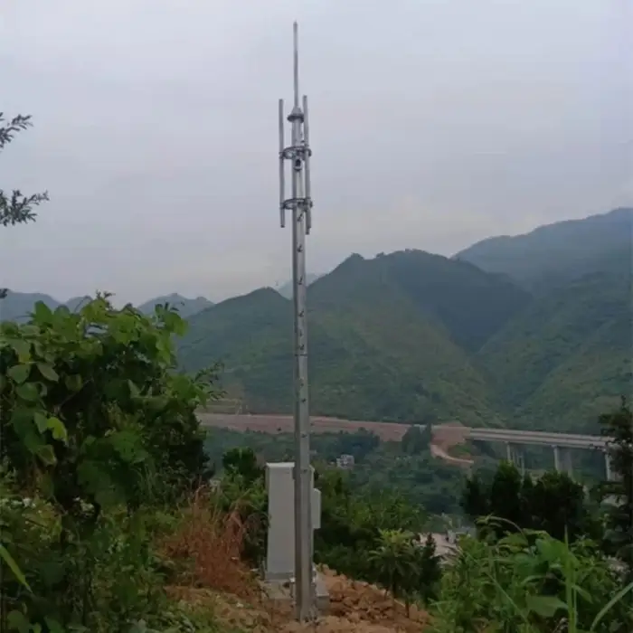 25m 40m height network mobile gsm communication monopole base station telecommunication iron wifi antenna signal tower