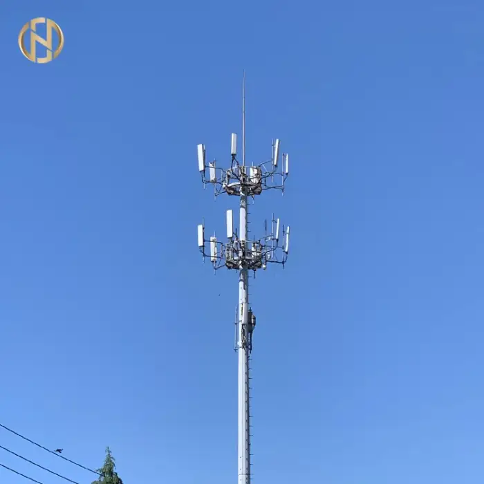 Galvanized Telescopic Mast And Telecommunication Tower