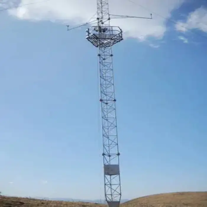 Transmission Telecommunication Guyed Wire Tower