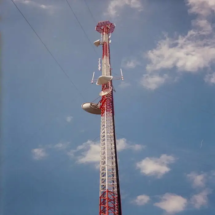 Transmission Telecommunication Guyed Wire Tower