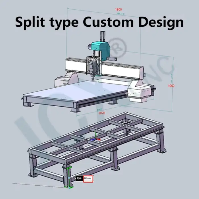 JCX-1325 cnc wood router 3 axis machine MDF woodworking furniture door table cabinet production 3D carving