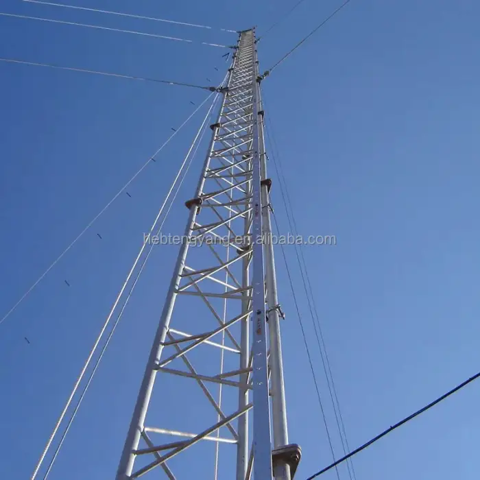 Communication tower guyed 40 to 300 feet steel guyed tower