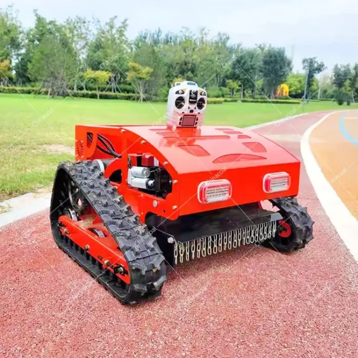 Small Crawler Remote Control Lawn Mower Self-Propelled Weeder Farm Orchard Long Distance Large Area Weeding Equipment  Price