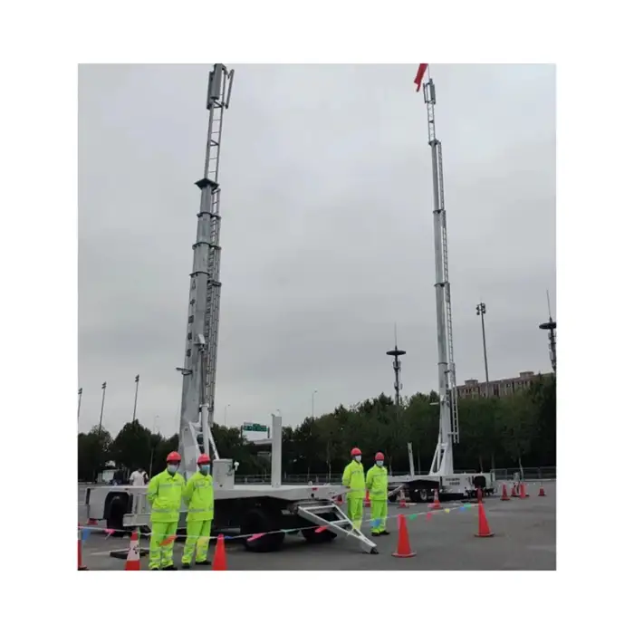 Mobile Telecommunication Tower And Telescopic Antenna Mast