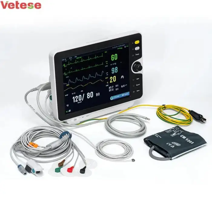 Hospital Medical Equipment Multiparameter ECG ETCO2 Vital Signs Ambulance ICU Patient Monitor CE Ecg Machine Medical Device