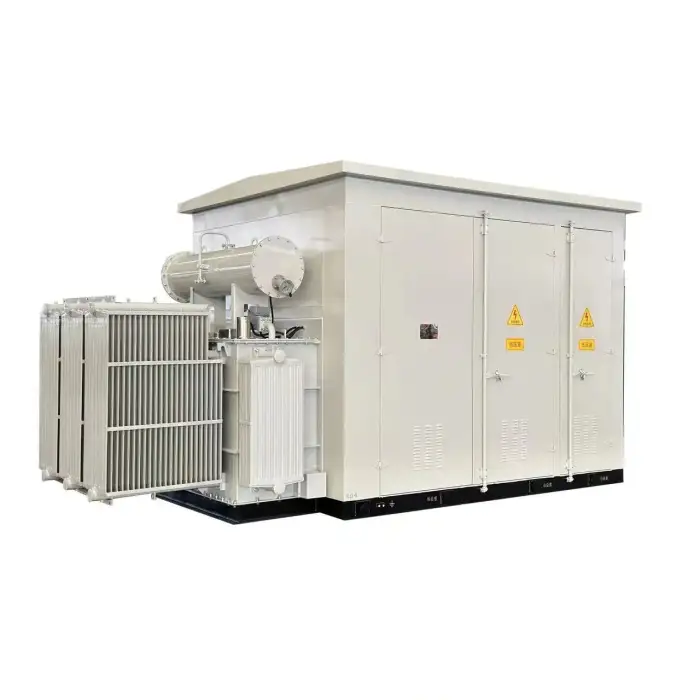 Outdoor Control 35kv Solar Photovoltaic Step-up Transformer Substation For Photovoltaic Stations