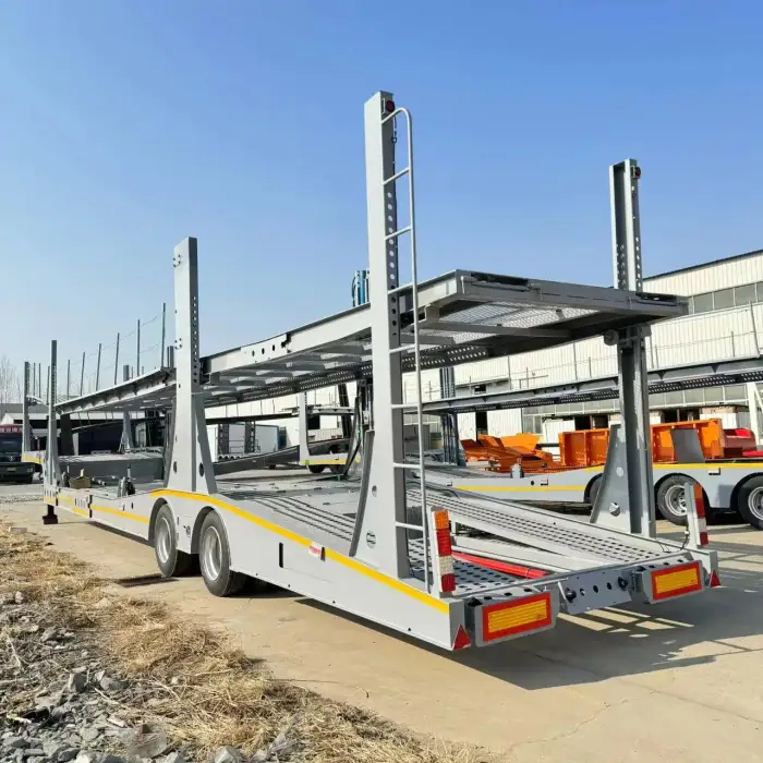 KAYUAN car trailer transport vehicle semi trailer 2 axles 3 axles 6-8cars car carrier semi trailer