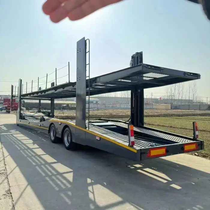 KAYUAN car trailer transport vehicle semi trailer 2 axles 3 axles 6-8cars car carrier semi trailer