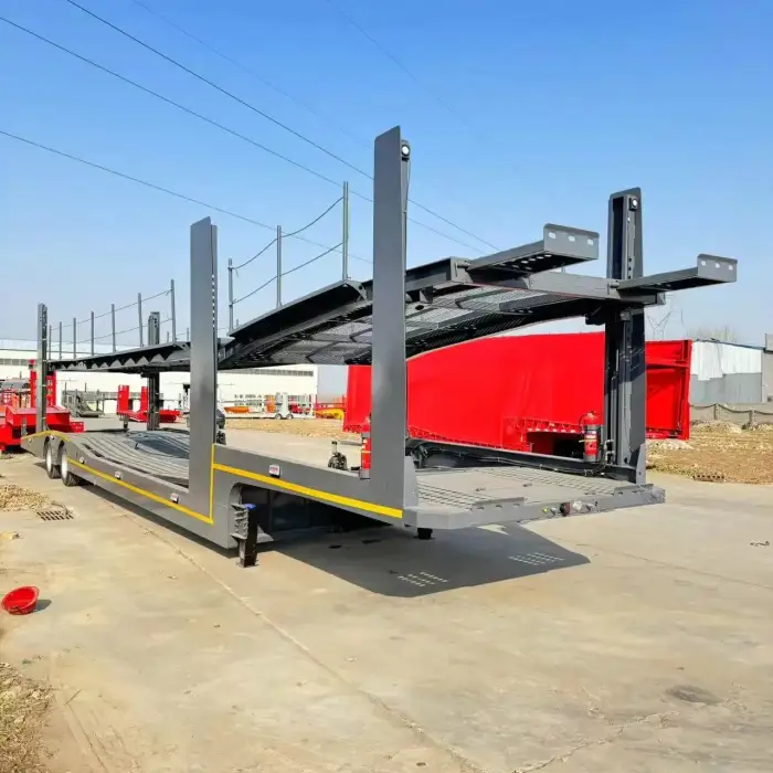 KAYUAN car trailer transport vehicle semi trailer 2 axles 3 axles 6-8cars car carrier semi trailer