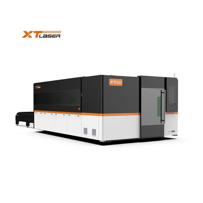 XT LASER High Quality Fiber Laser Cutting Machine Enclosed Cnc 3kw 4kw 6kw Laser Cutting Machine for Metal 10mm 15mm