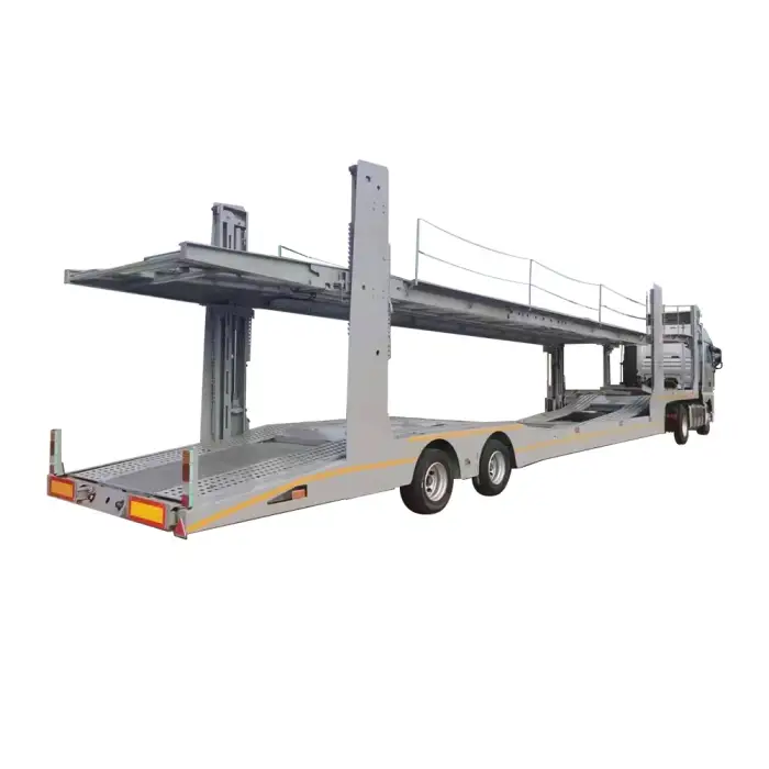 Two Axles Platform Hydraulic Lifting 8 Car Carrier Trailers