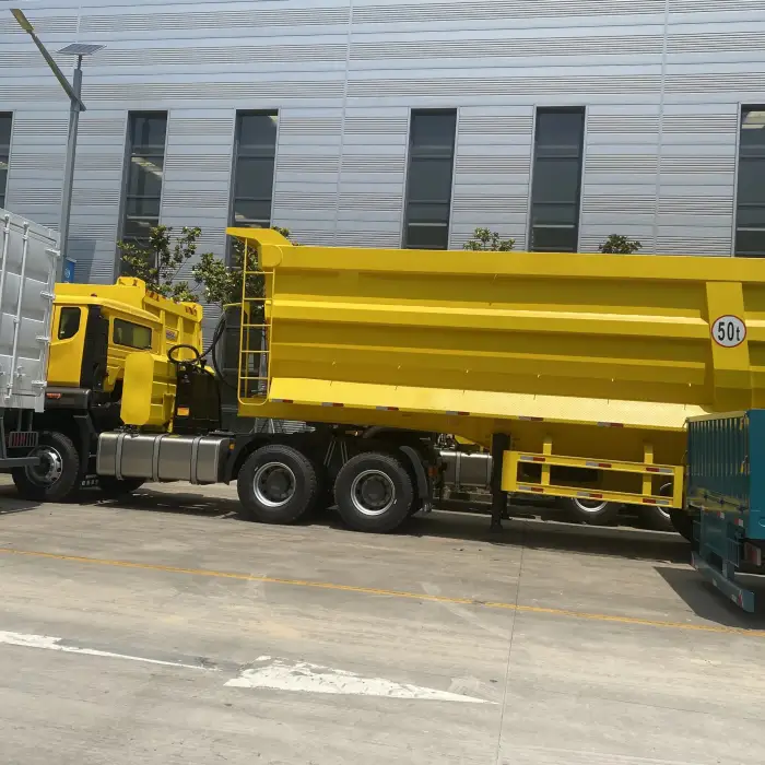 Vehicle Master Factory Cheap Price aluminium tipper trailer 2 axle u shape rear dump truck tipper trailer