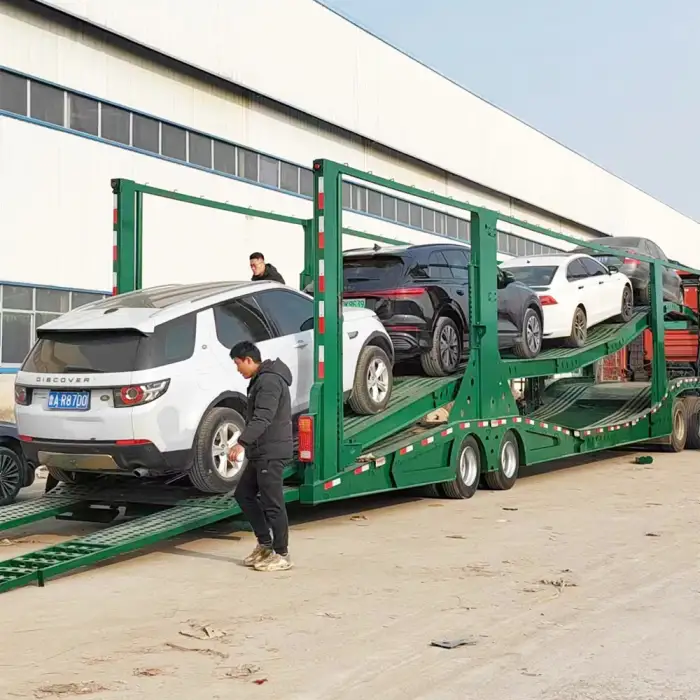 Supply 4,6,8 Cars Transport 2,3 Axle Car Carrier Trailer