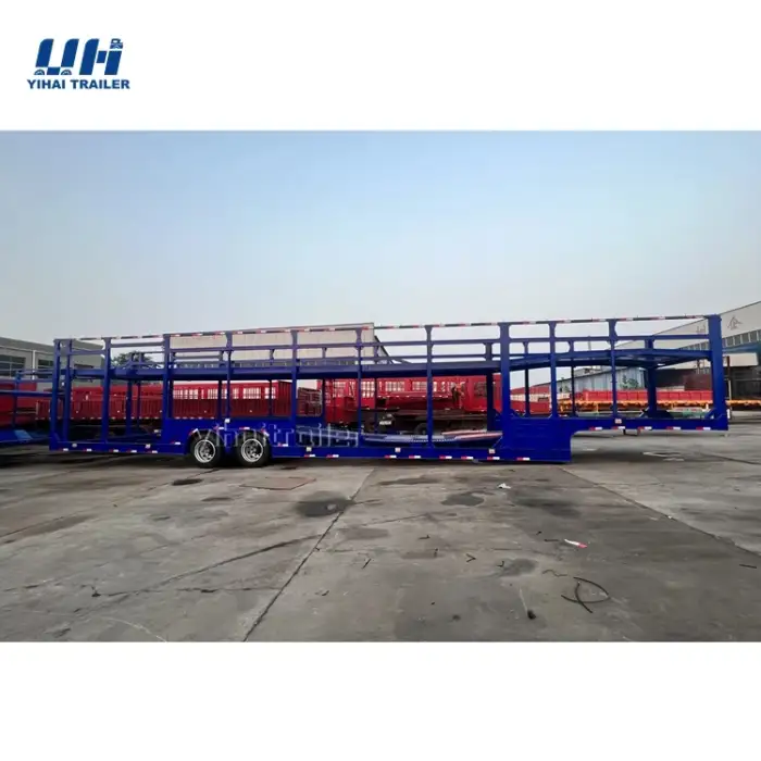 YIHAI Manufacturer 17.3m 40tons Transport Cars Double Deck car carrier trailer Car Carrier semi Trailer