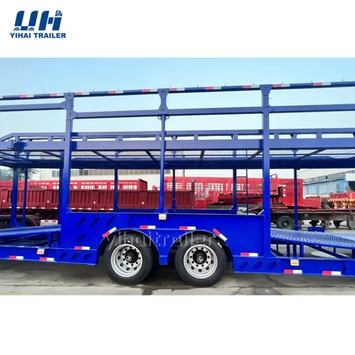 YIHAI Manufacturer 17.3m 40tons Transport Cars Double Deck car carrier trailer Car Carrier semi Trailer