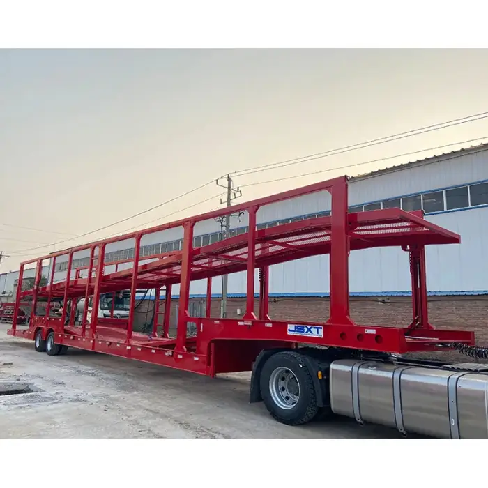 Factory Direct 2 Axle 8 Cars Double Deck Car Carrier Transport Semi Truck Trailer