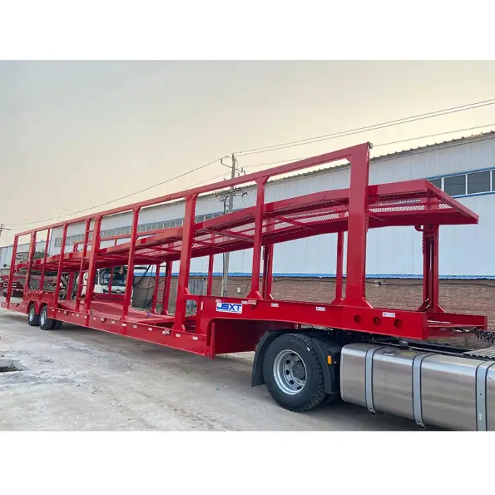 Factory Direct 2 Axle 8 Cars Double Deck Car Carrier Transport Semi Truck Trailer