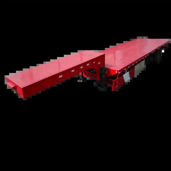 Flatbed Tri-axle Bag Cement Truck 40ft Container Loader Lorry Trailer For Sale In Malaysia