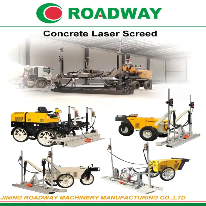 ROADWAY Intelligent Controlled Boom Type Concrete Laser Screed